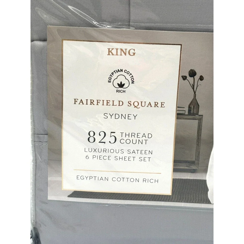 Fairfield Square 825 Thread Count Egyptian Cotton Sheet Set 6‎ Piece Macys King